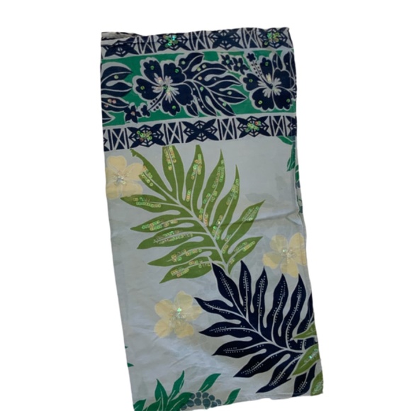 CALYPSO IKAT LIGHT WEIGHT COTTON BATH SUIT COVER UP PURPLE SZ 6 WITH WRAP - Picture 5 of 5